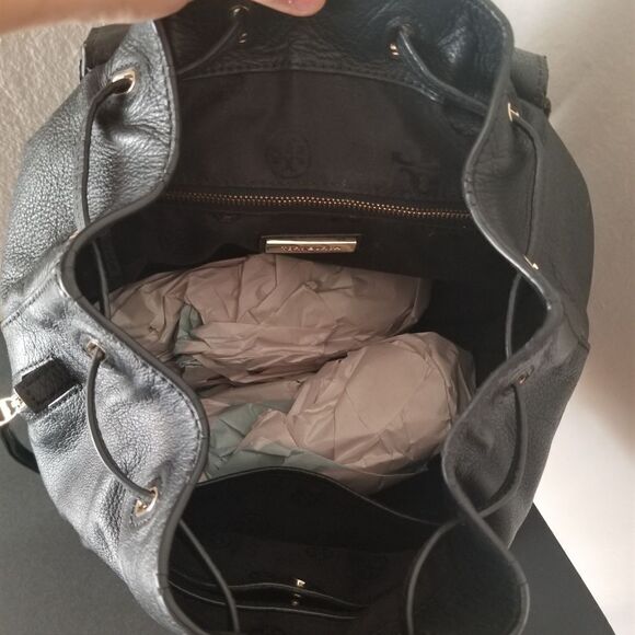 Tory Burch Leather Backpack - Picture 10 of 12